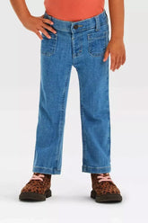 Cat & Jack Toddler Girls' Patch Pocket Flare Denim – Cut Tags