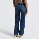 Straight Fit High Waist Blue