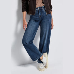 Straight Fit High Waist Blue
