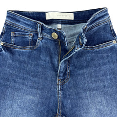 Straight Fit High Waist Blue