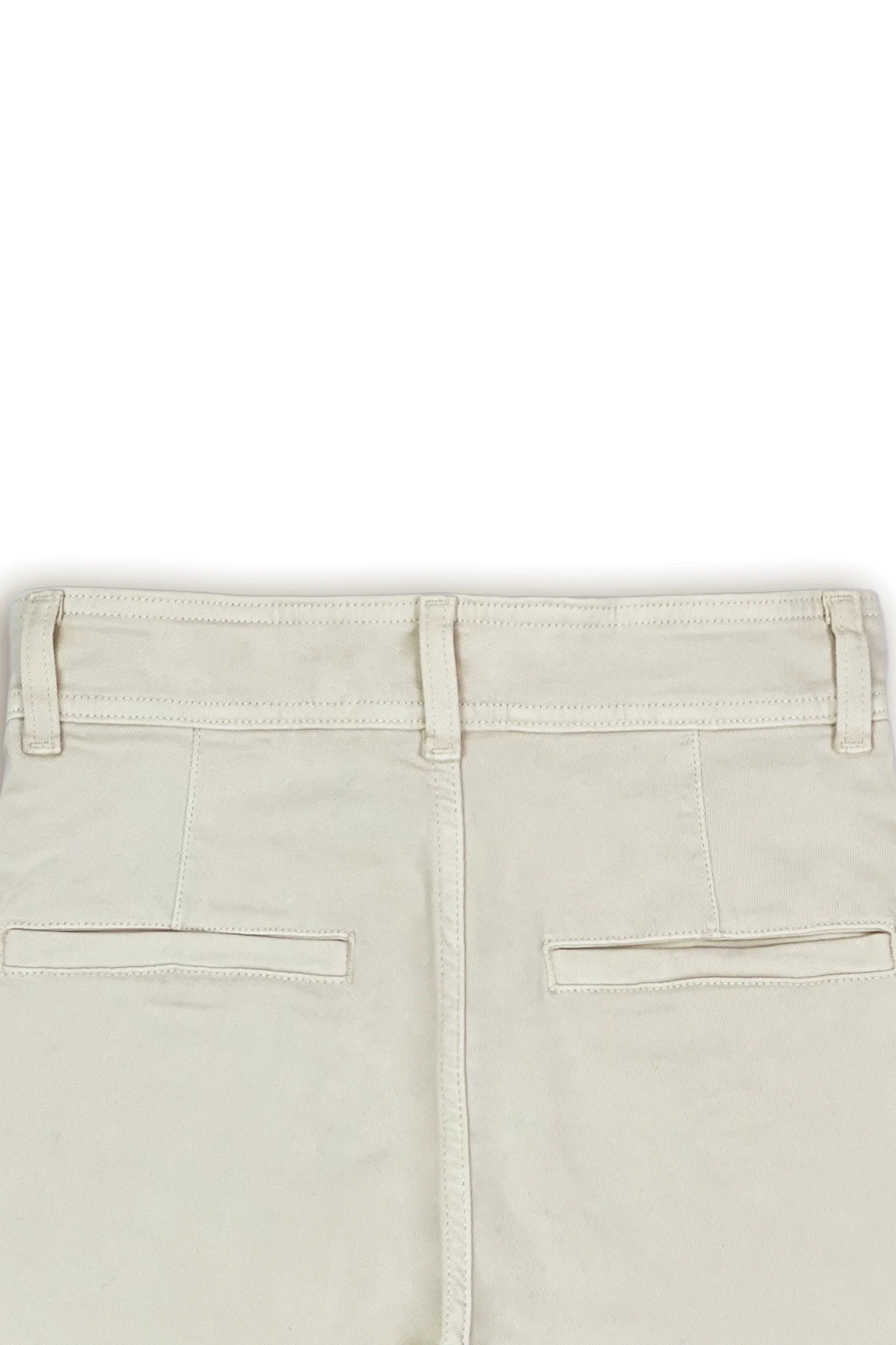 F&F High Rise Wide Leg Cropped Jeans - Off-White