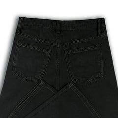 F&F High Rise Wide Leg Jeans - Black