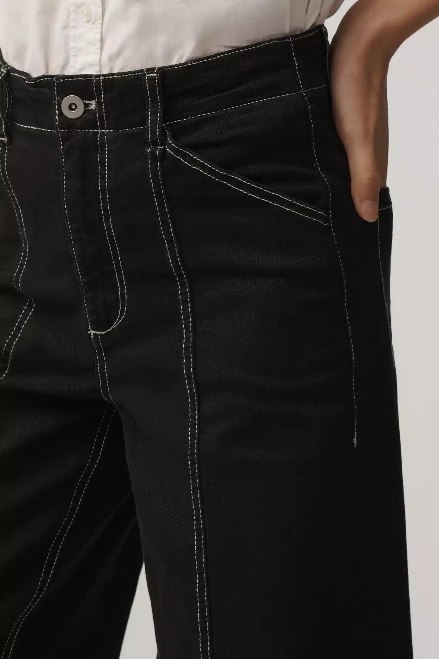 Maeve Delaney Clean-Seamed HR WL Jeans