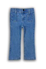 Cat & Jack Toddler Girls' Patch Pocket Flare Denim – Cut Tags