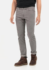 Camel Active Regular Fit 5-Pocket Corduroy Trousers - Gray