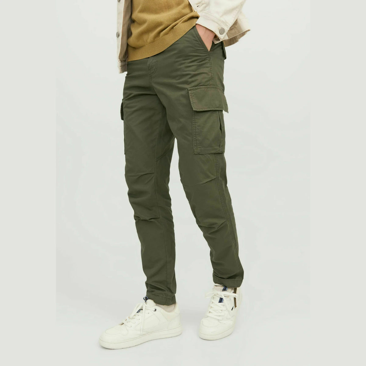 Sorbino Regular Fit Chino Cargo - Olive