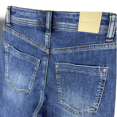 Straight Fit High Waist Blue